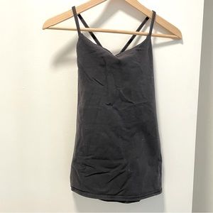LAST CHANCE! Black Lulu tank with back detail